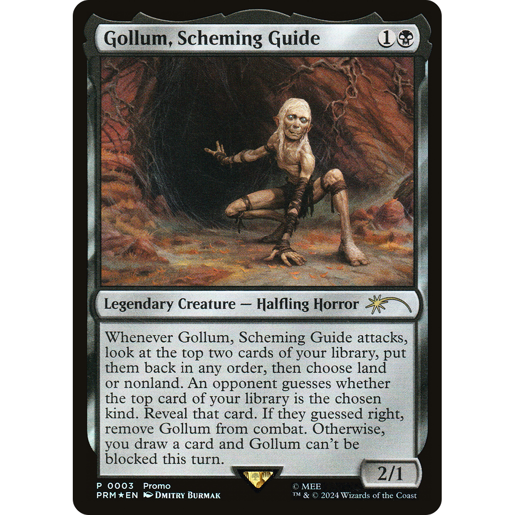 Gollum, Scheming Guide (UMP-003) - Tales of Middle-earth Deluxe Commander Kit Foil