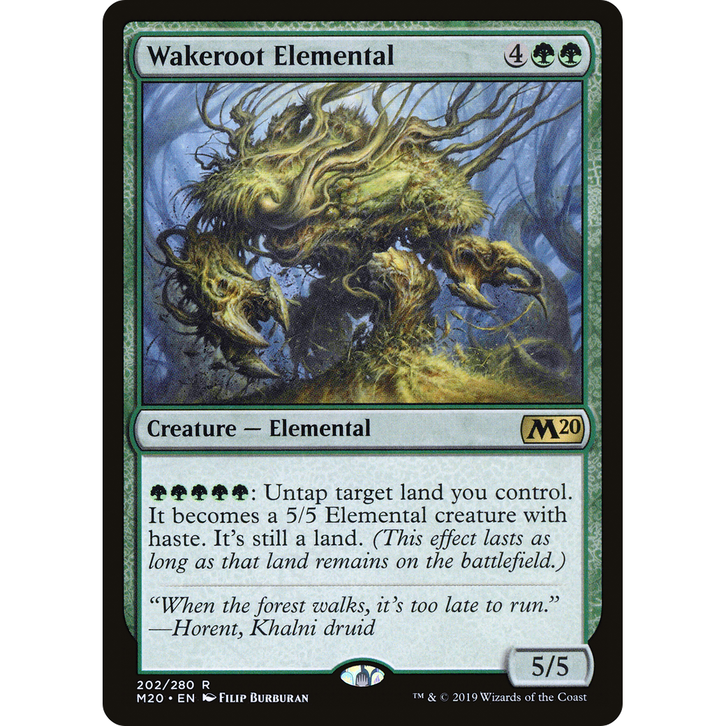 Wakeroot Elemental (M20-202) - Core Set 2020 Foil
