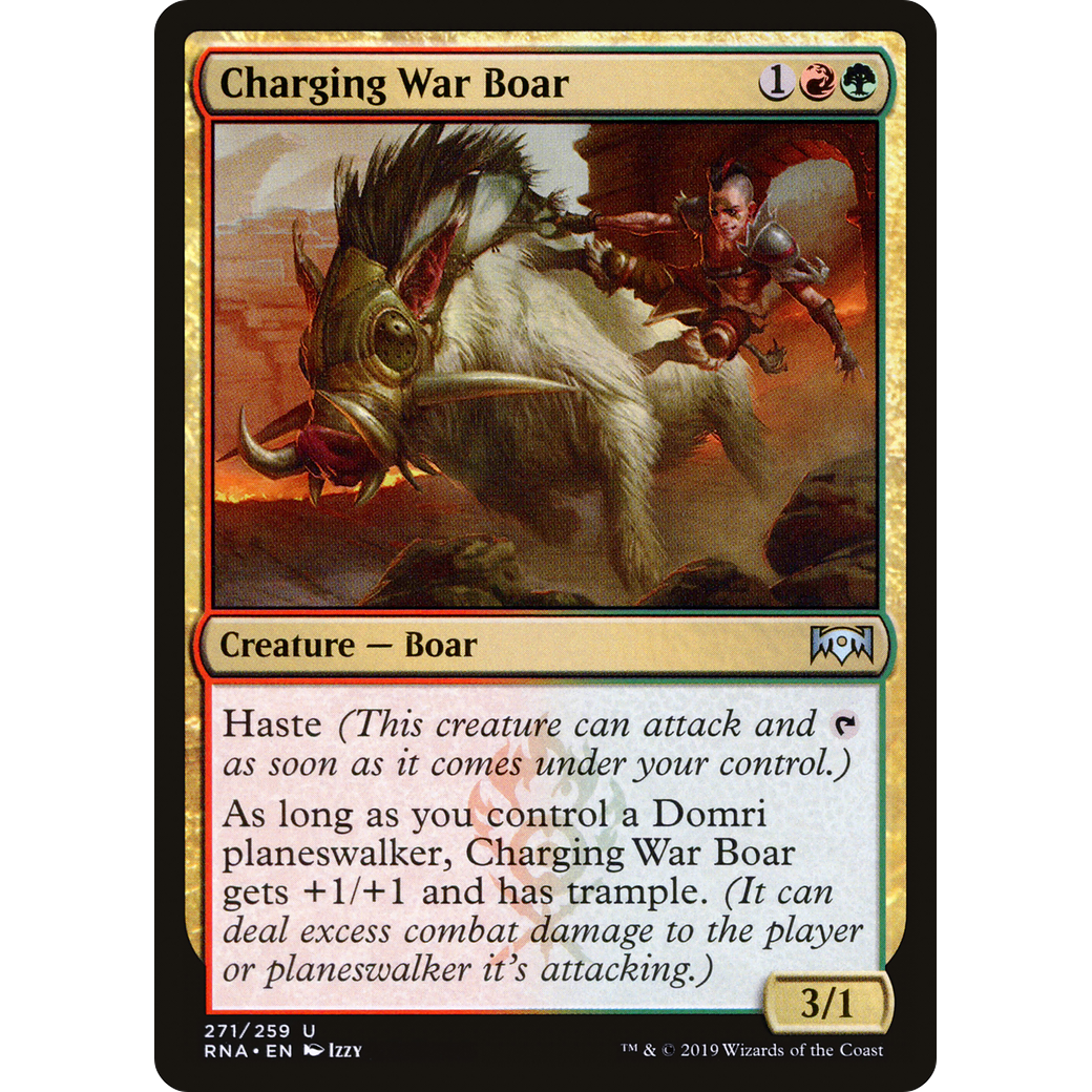 Charging War Boar (RNA-271) - Ravnica Allegiance