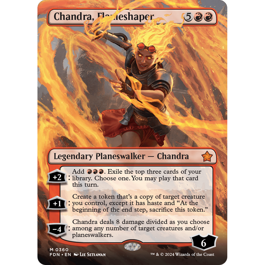 Chandra, Flameshaper (FDN-360) - Foundations (Borderless)