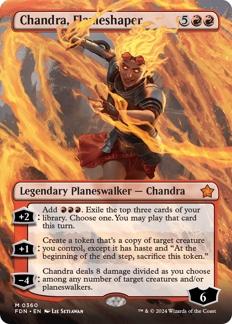 Chandra, Flameshaper (FDN-360) - Foundations (Borderless)