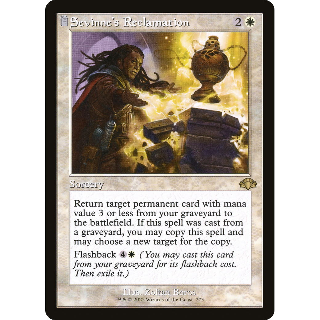 Sevinne's Reclamation (Retro Frame) (DMR-273) - Dominaria Remastered: (tombstone) Foil