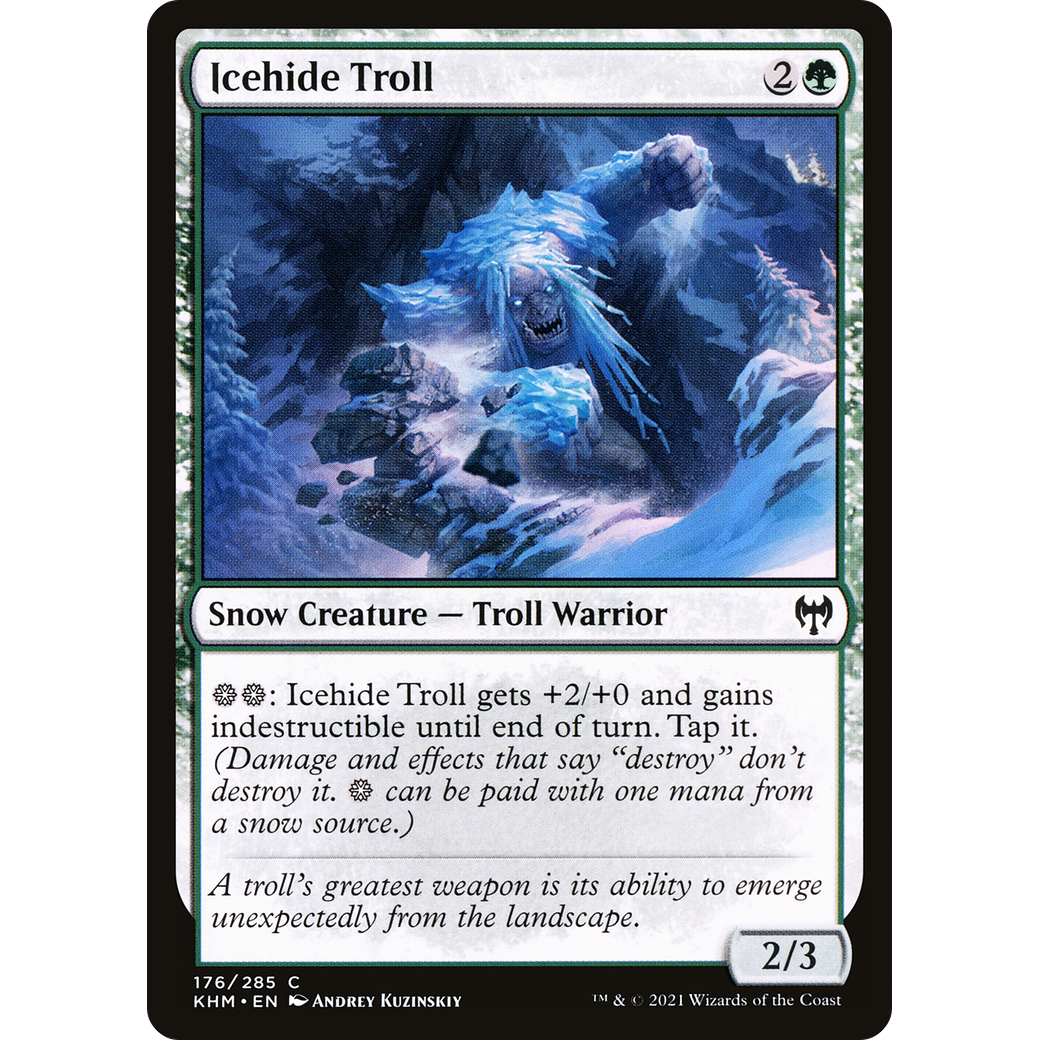 Icehide Troll (KHM-176) - Kaldheim: (snow)