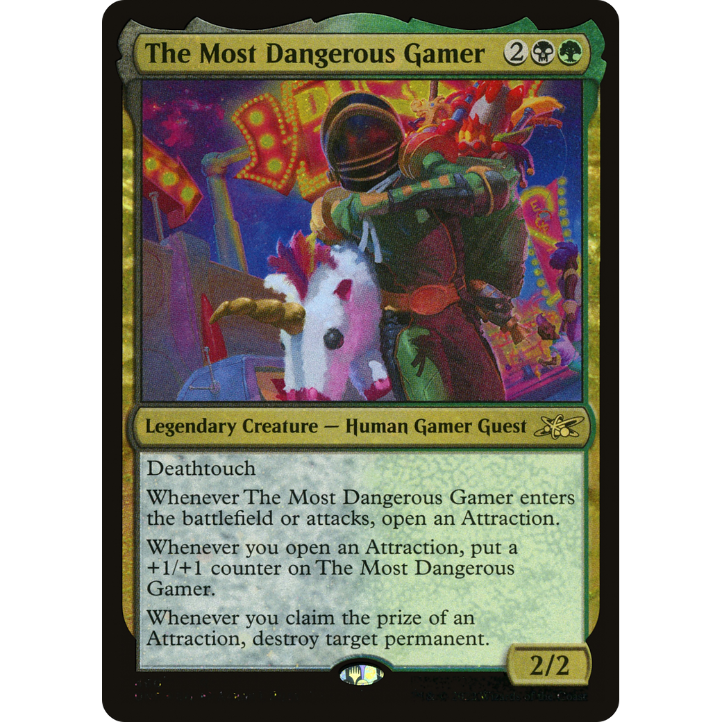 The Most Dangerous Gamer (Galaxy Foil) (UNF-460) - Unfinity Foil