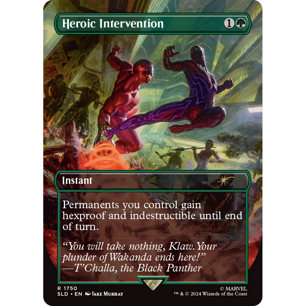 Heroic Intervention (SLD-1750) - Secret Lair Drop (Borderless)