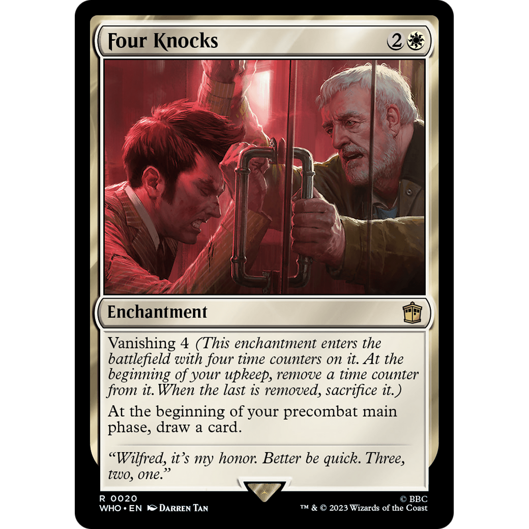 Four Knocks (WHO-020) - Doctor Who Foil