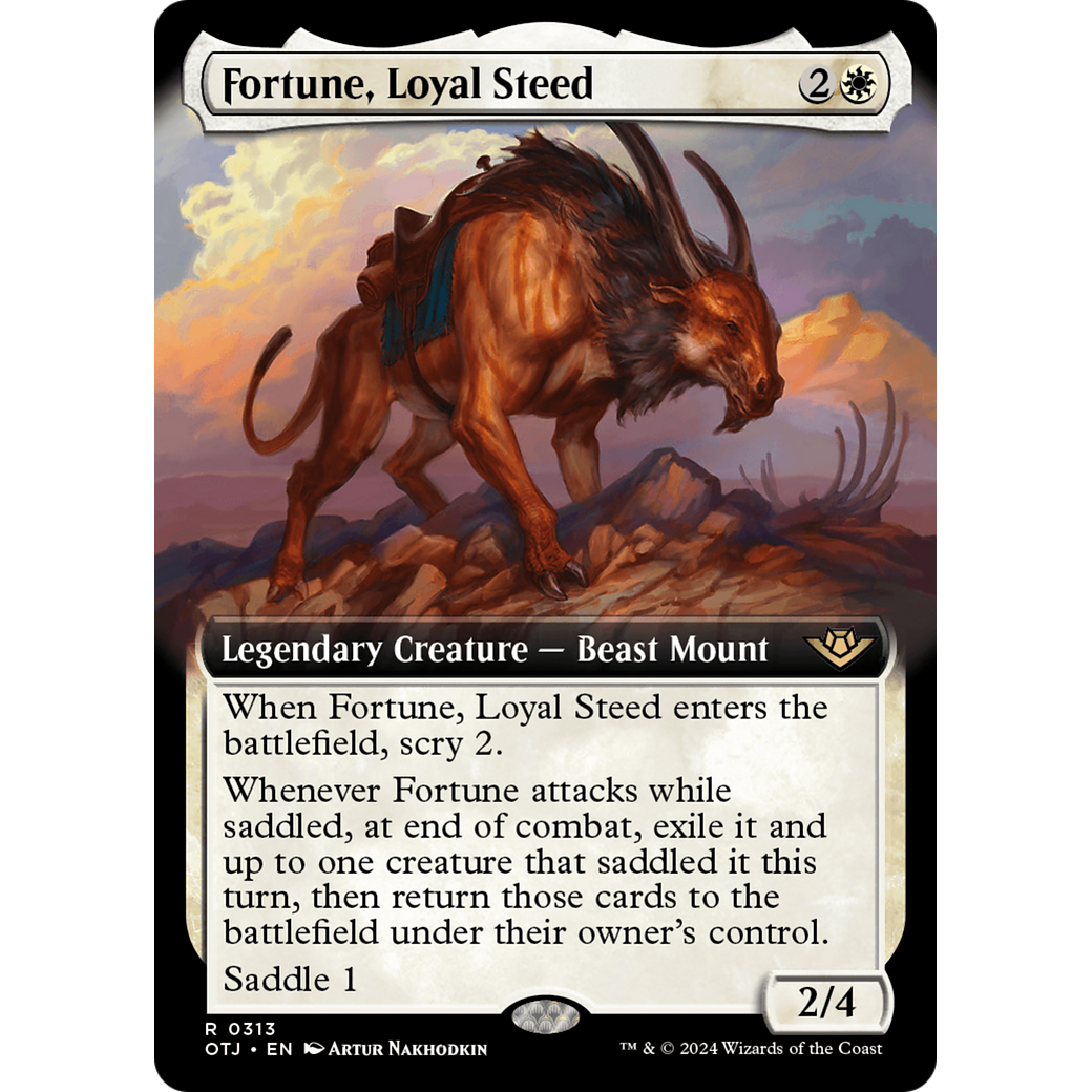 Fortune, Loyal Steed (OTJ-313) - Outlaws of Thunder Junction: (Extended Art) Foil