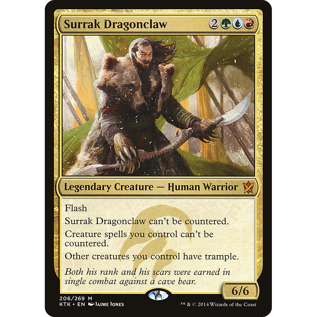 Surrak Dragonclaw (KTK-206) - Khans of Tarkir Foil