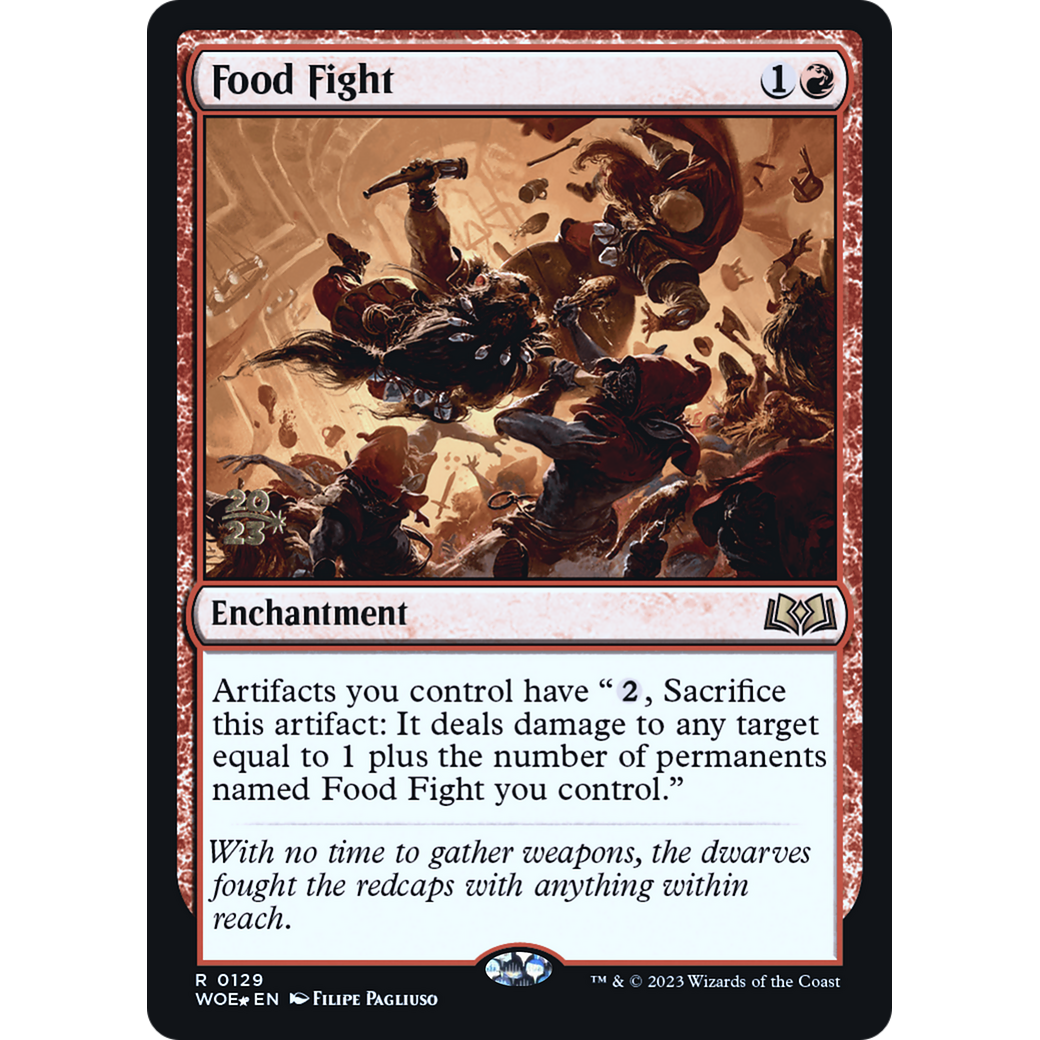 Food Fight (PRE-129S) - Wilds of Eldraine Promos Foil