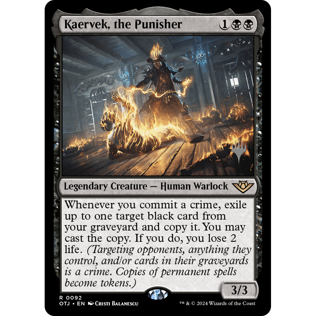 Kaervek, the Punisher (PPOTJ-92P) - Outlaws of Thunder Junction Promos Foil