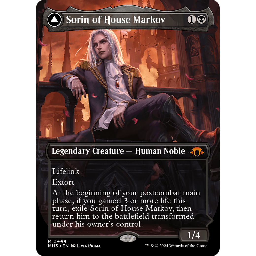 Sorin of House Markov // Sorin, Ravenous Neonate (MH3-444) - Modern Horizons 3 (Borderless) Foil