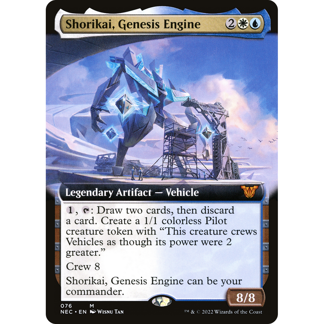 Shorikai, Genesis Engine (Extended Art) (NEC-076) - Neon Dynasty Commander: (Extended Art)