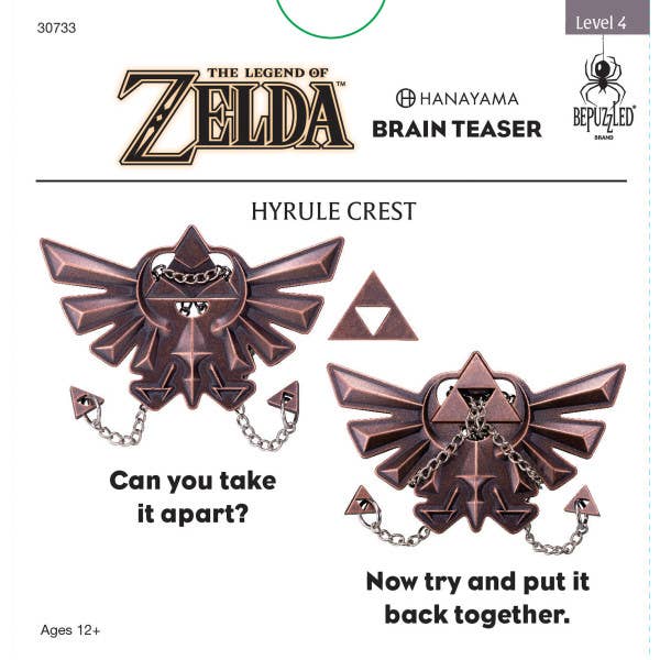 Hanayama Level 4 Puzzle: Legend of Zelda Hyrule Crest