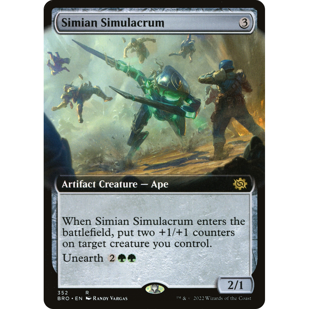 Simian Simulacrum (Extended Art) (BRO-352) - The Brothers' War: (Extended Art)