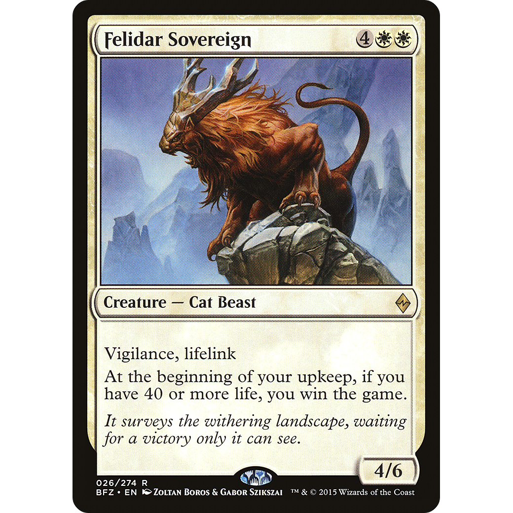 Felidar Sovereign (BFZ-026) - Battle for Zendikar Foil