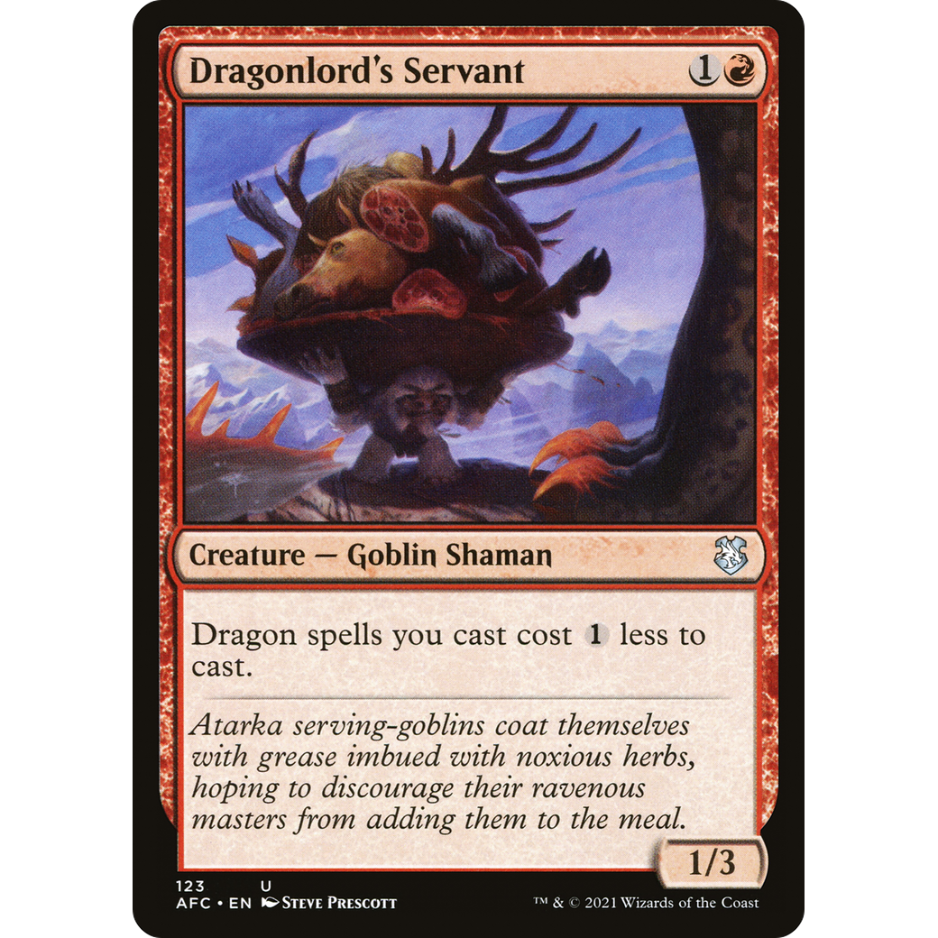 Dragonlord's Servant (AFC-123) - Forgotten Realms Commander