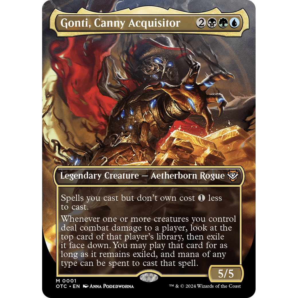 Gonti, Canny Acquisitor (OTC-001) - Outlaws of Thunder Junction Commander: (Full Art) (Borderless)