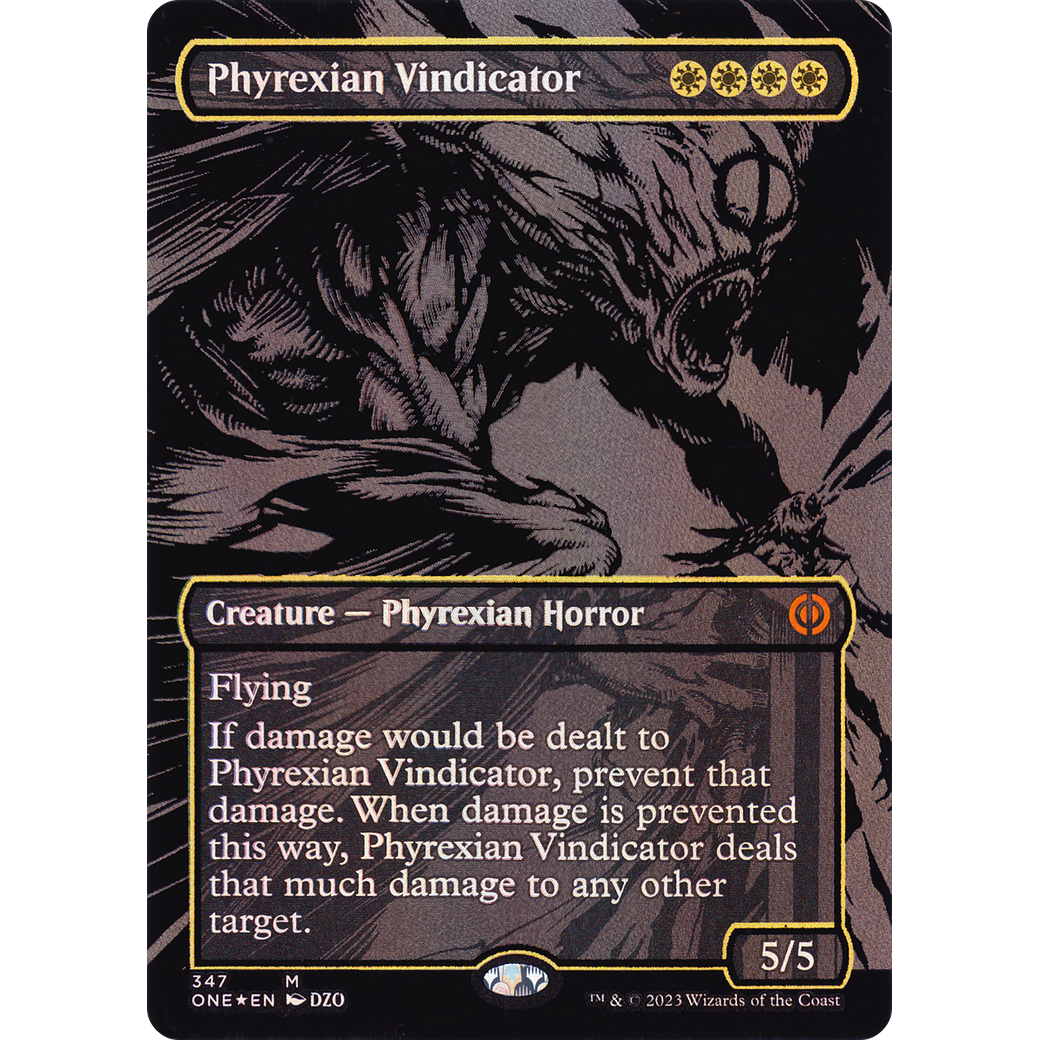 Phyrexian Vindicator (ONE-347) - Phyrexia: All Will Be One (Borderless) Foil
