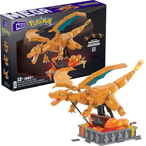 Mega Pokemon: Charizard Building Kit with Motion