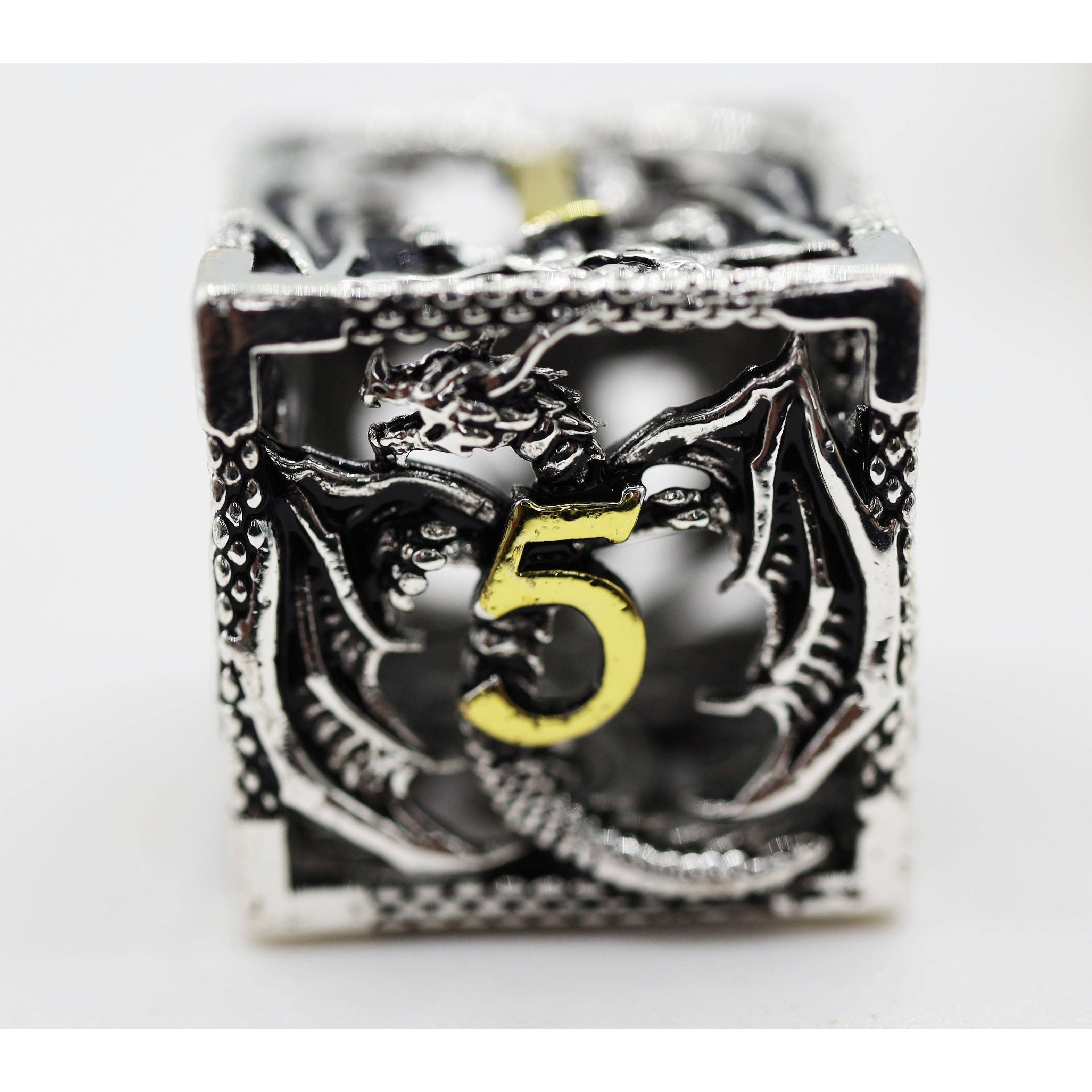 Bound Dragon: Voracious - Hollow Metal RPG Dice Set