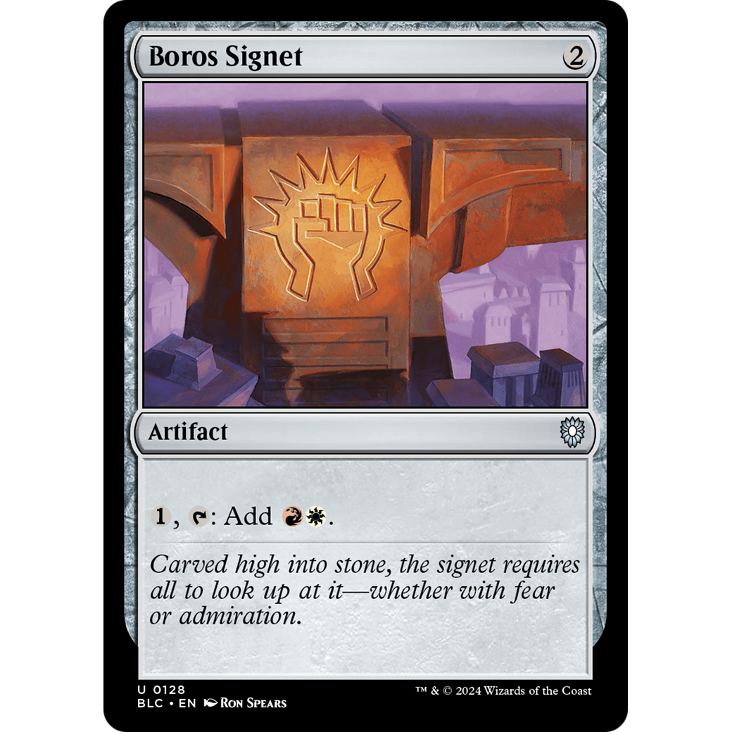 Boros Signet (BLC-128) - Bloomburrow Commander