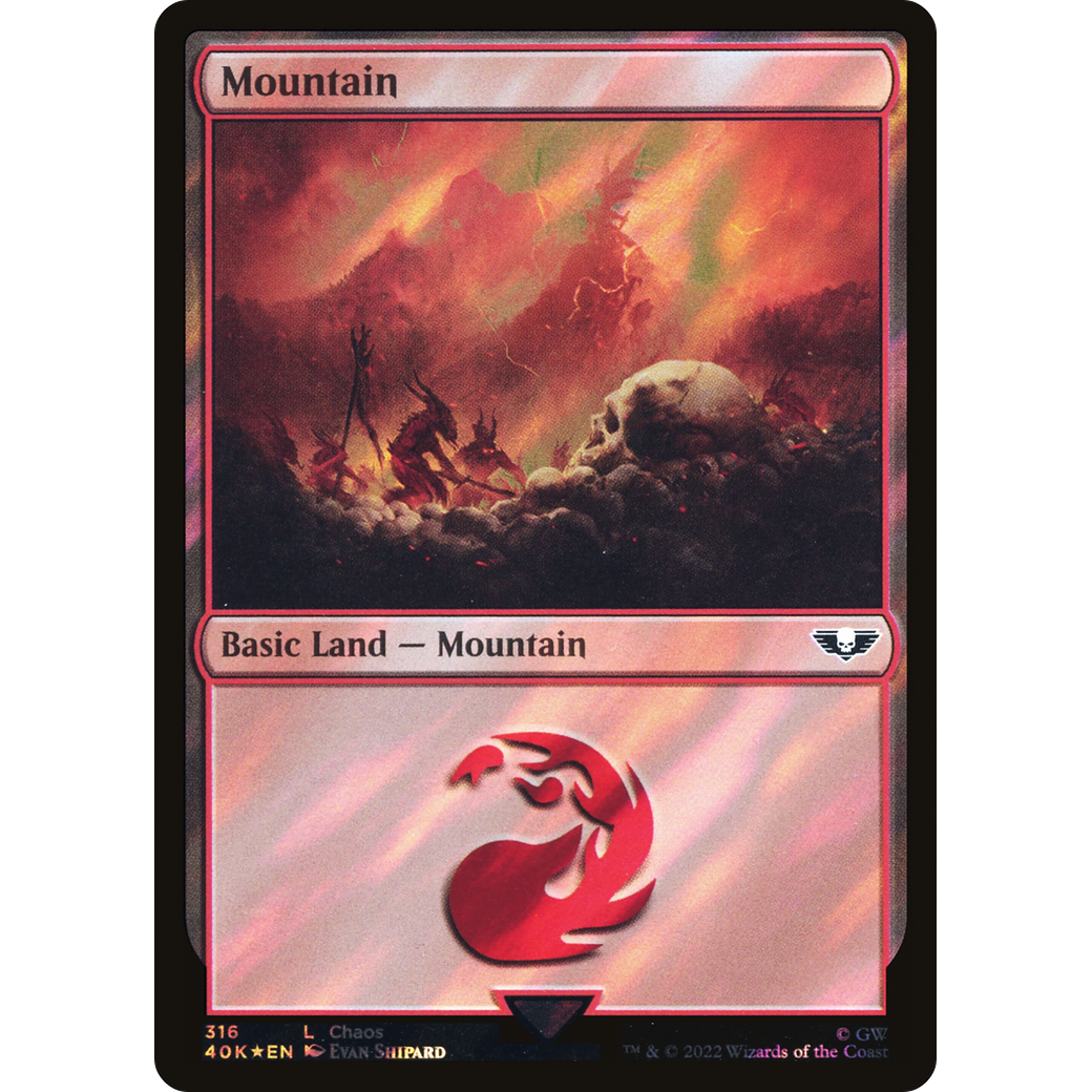 Mountain (40K-316) - Warhammer 40,000 Commander Foil