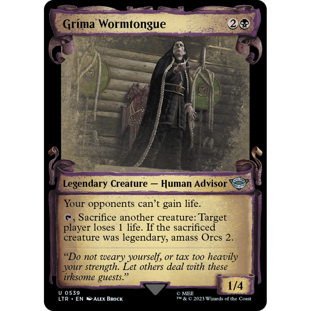 Gríma Wormtongue (LTR-539) - The Lord of the Rings: Tales of Middle-earth: (Showcase) Foil