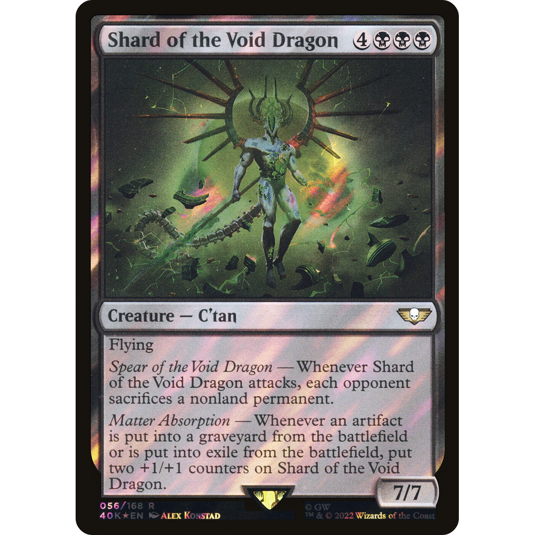 Shard of the Void Dragon (40K-056) - Warhammer 40,000 Commander Foil