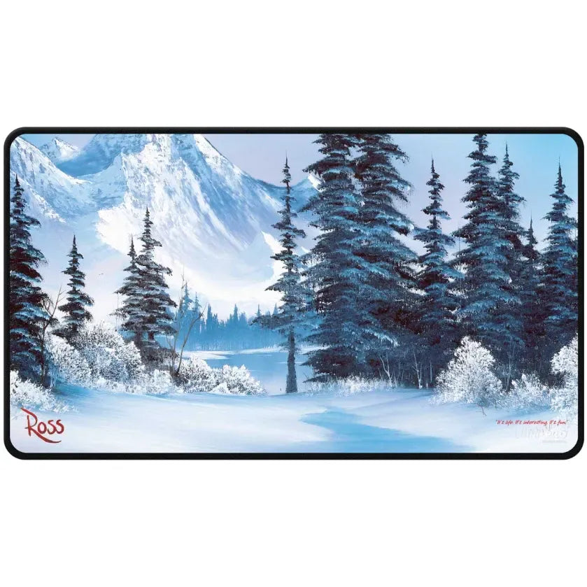 Ultra PRO Play Mat Stitched Bob Ross Winter Paradise