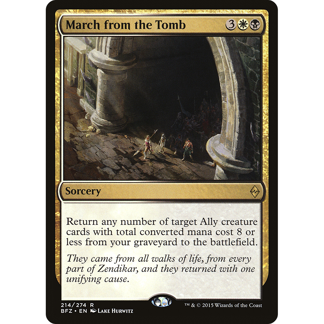 March from the Tomb (BFZ-214) - Battle for Zendikar Foil