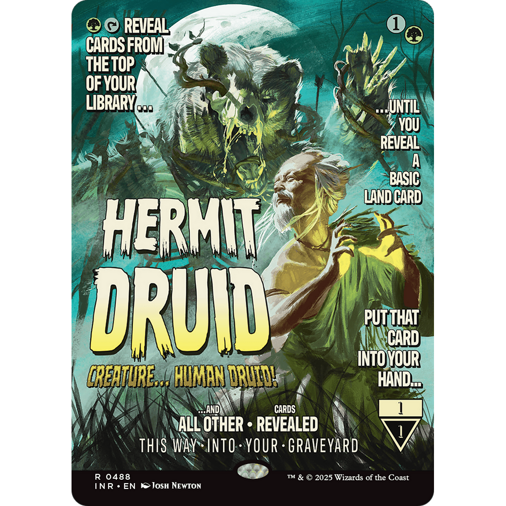Hermit Druid (INR-488) - Innistrad Remastered: (Showcase) (Borderless) Foil