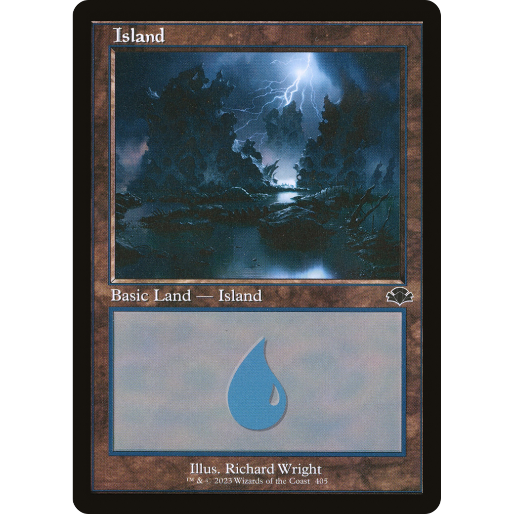 Island (405) (Retro Frame) (DMR-405) - Dominaria Remastered Foil