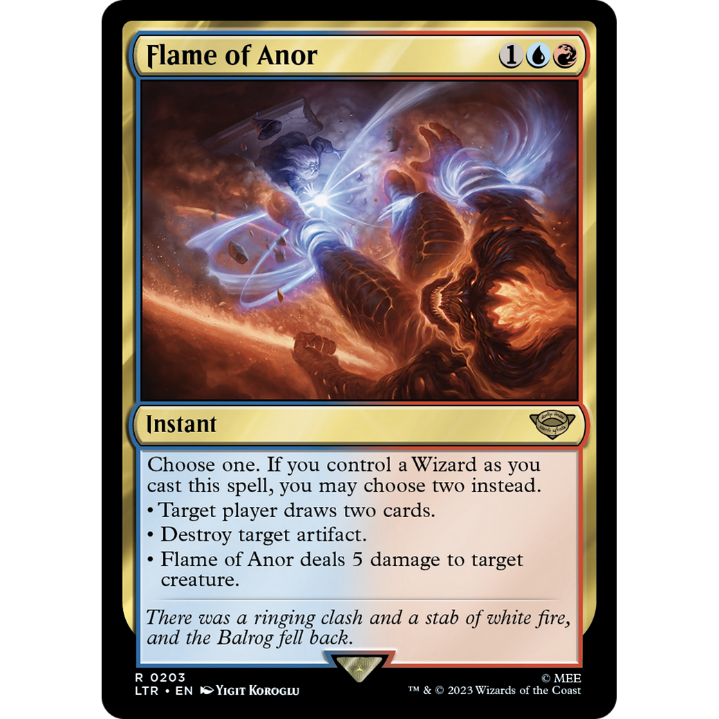 Flame of Anor (LTR-203) - The Lord of the Rings: Tales of Middle-earth Foil