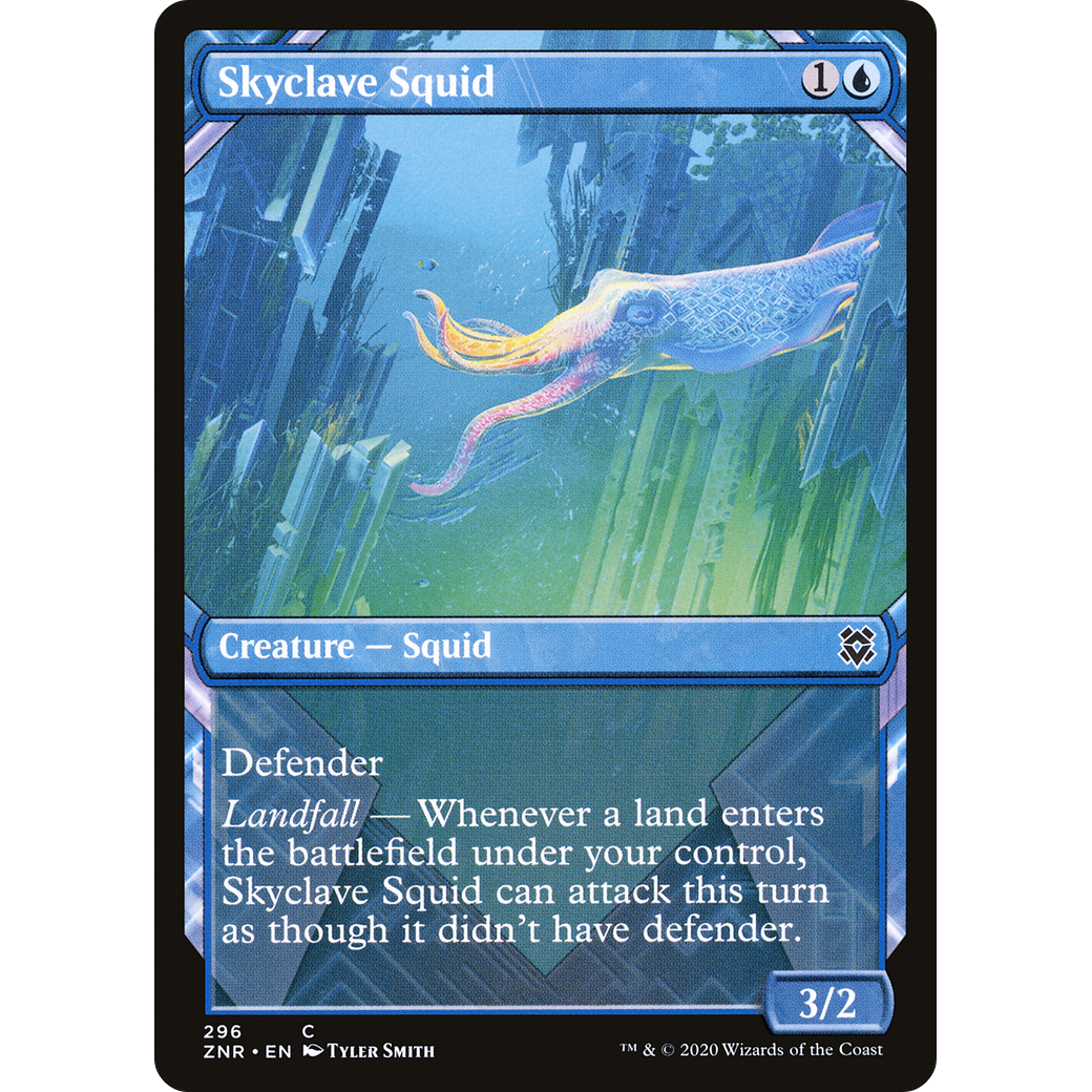 Skyclave Squid (Showcase) (ZNR-296) - Zendikar Rising: (Showcase) Foil