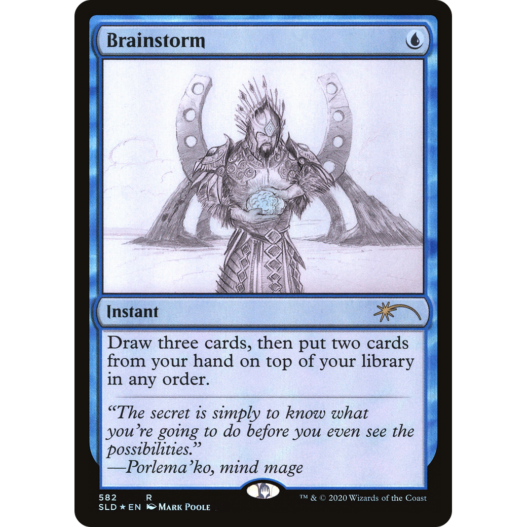 Brainstorm (582) (Sketch Showcase) (SLD-582) - Secret Lair Drop Foil