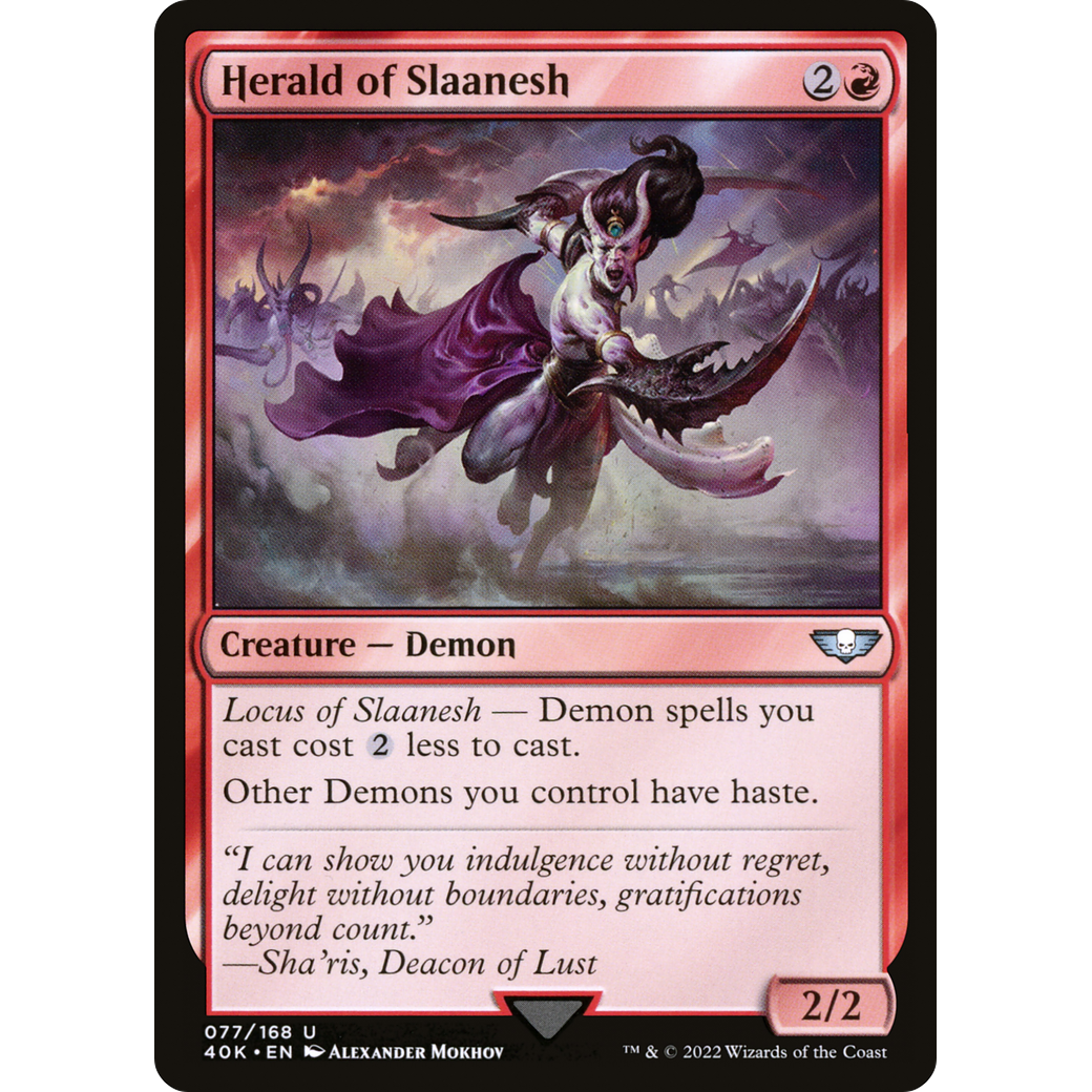 Herald of Slaanesh (40K-077) - Warhammer 40,000 Commander
