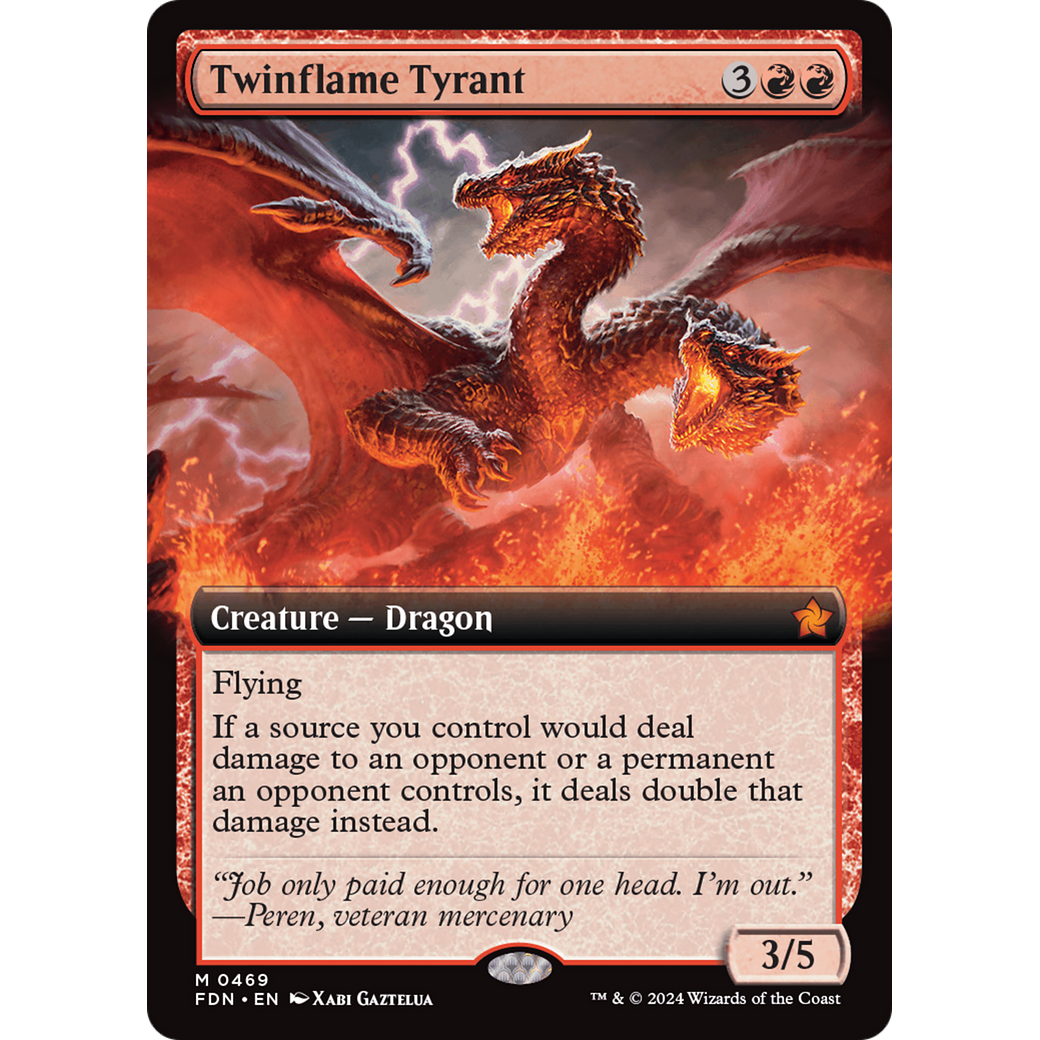 Twinflame Tyrant (FDN-469) - Foundations: (Extended Art) Foil