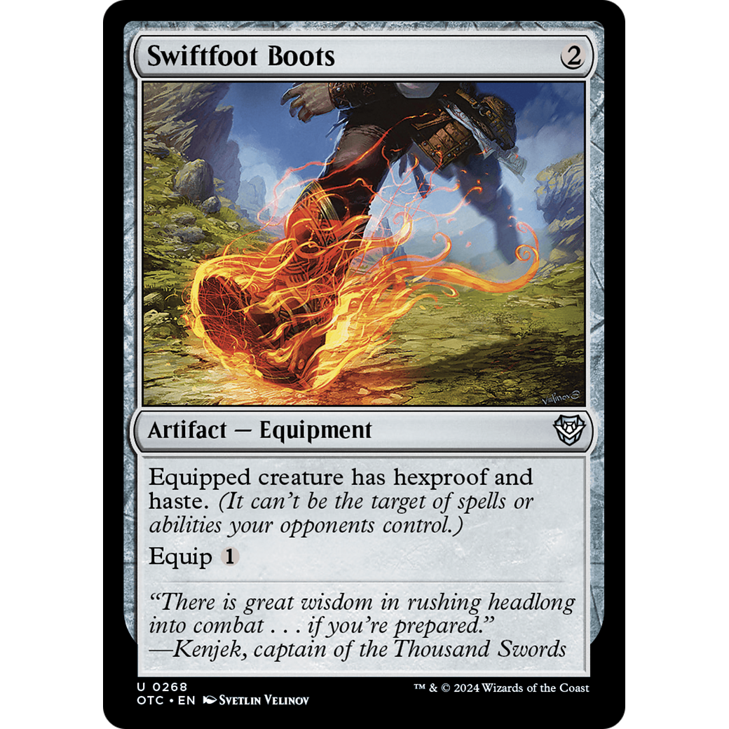 Swiftfoot Boots (OTC-268) - Outlaws of Thunder Junction Commander