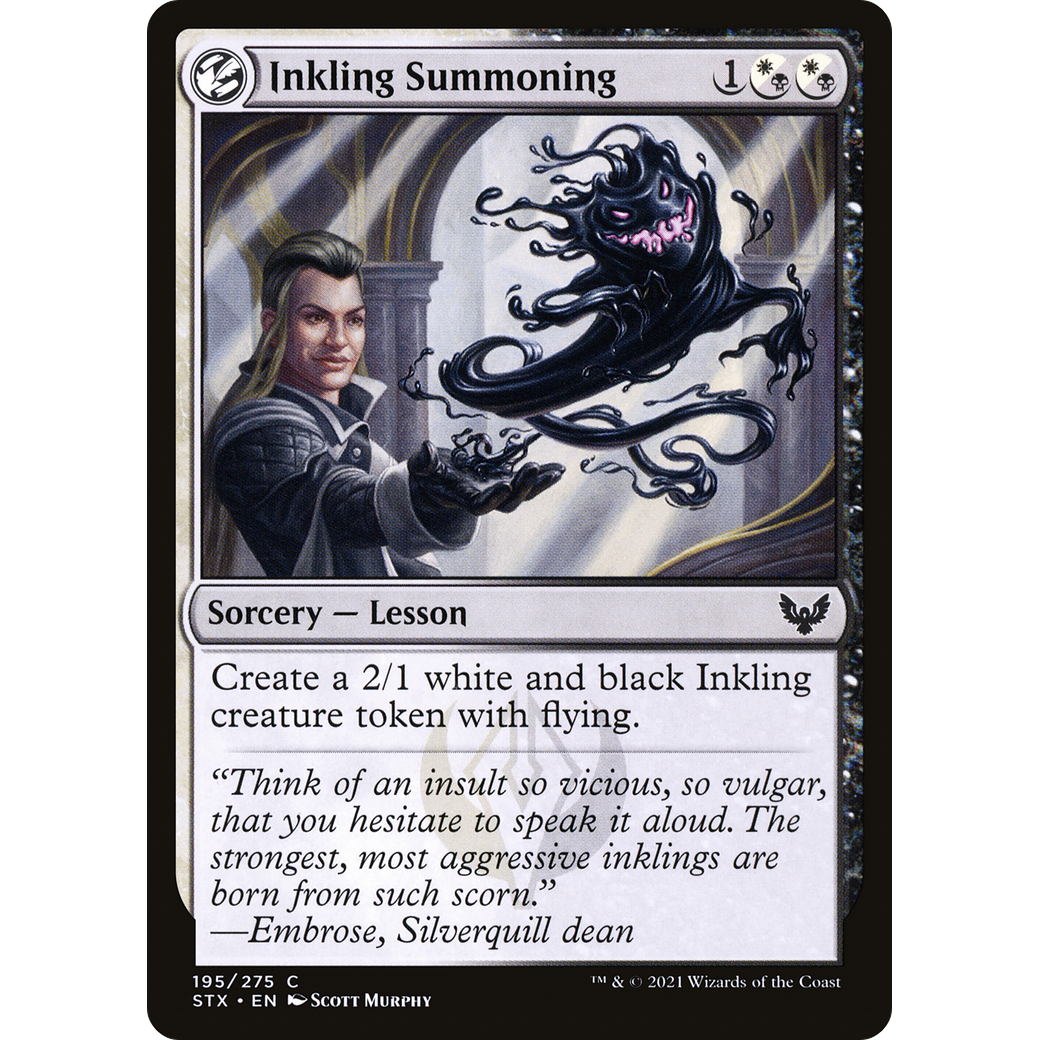 Inkling Summoning (STX-195) - Strixhaven: School of Mages: (lesson) Foil
