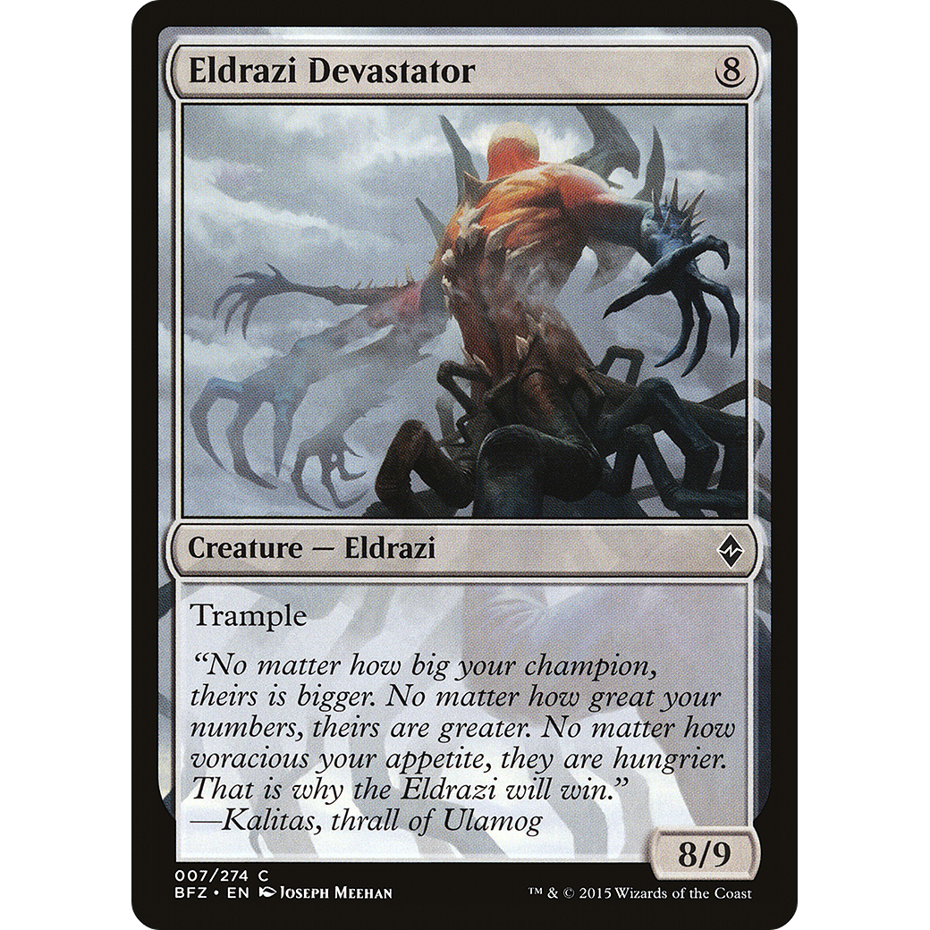 Eldrazi Devastator (BFZ-007) - Battle for Zendikar Foil