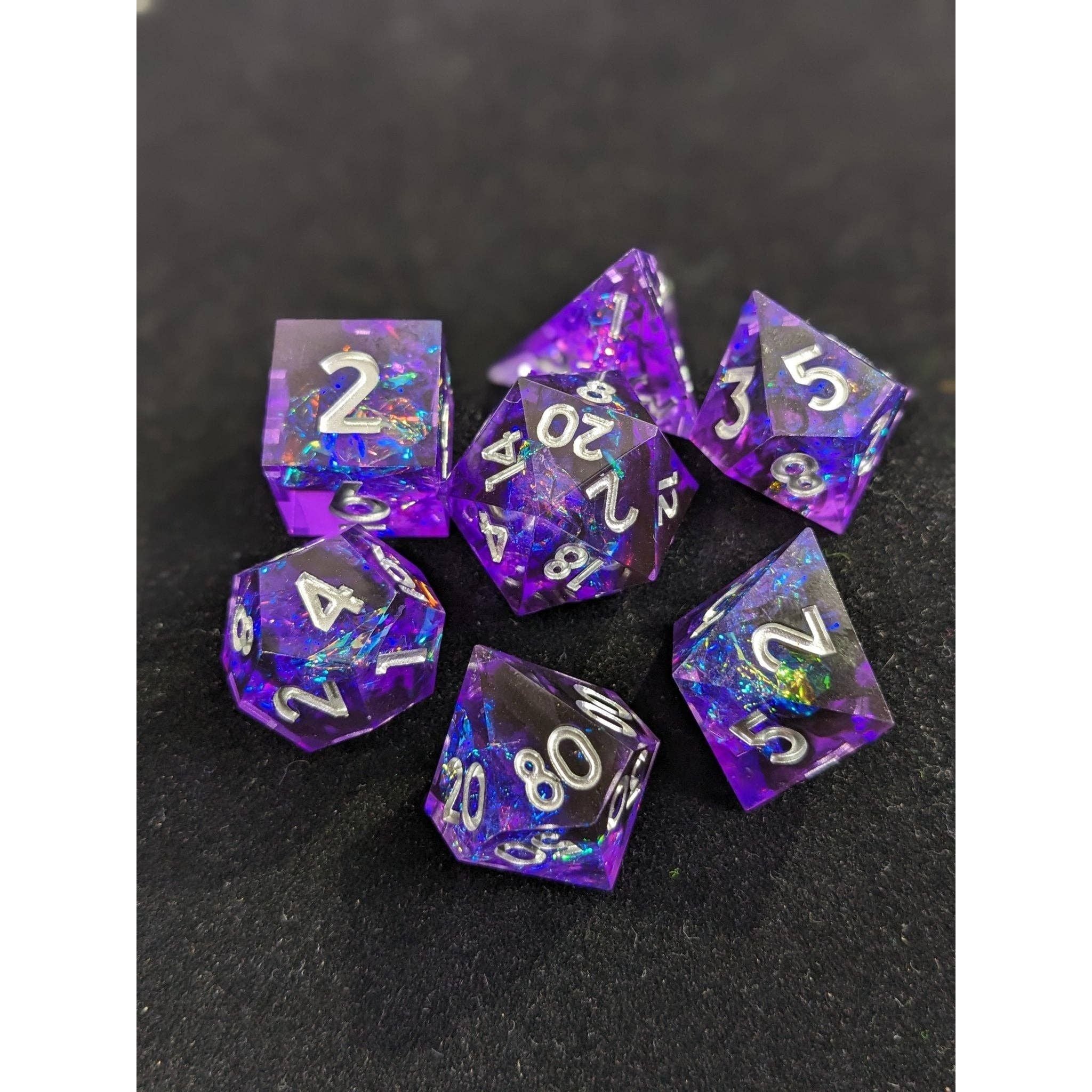 Mystic Nebula - 7 Piece Luxury D&D Dice Set