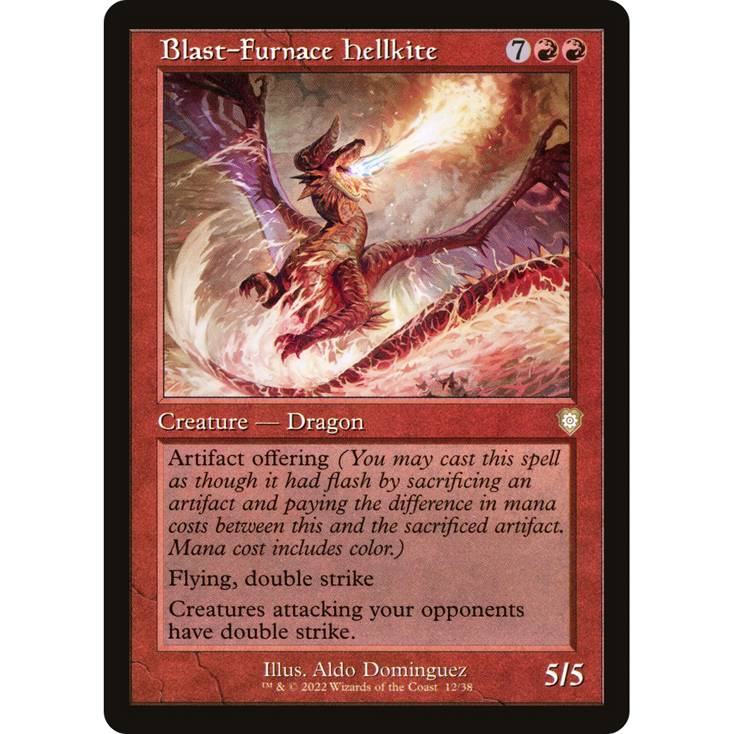 Blast-Furnace Hellkite (Retro Frame) (BRC-012) - The Brothers' War Commander