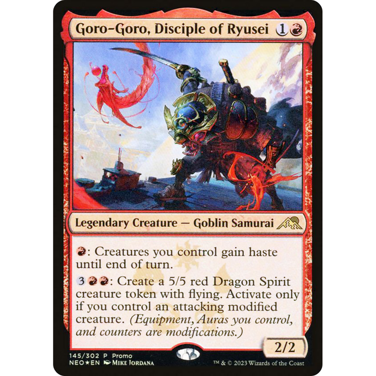 Goro-Goro, Disciple of Ryusei (MEDIA-145★) - Kamigawa: Neon Dynasty Promos Foil