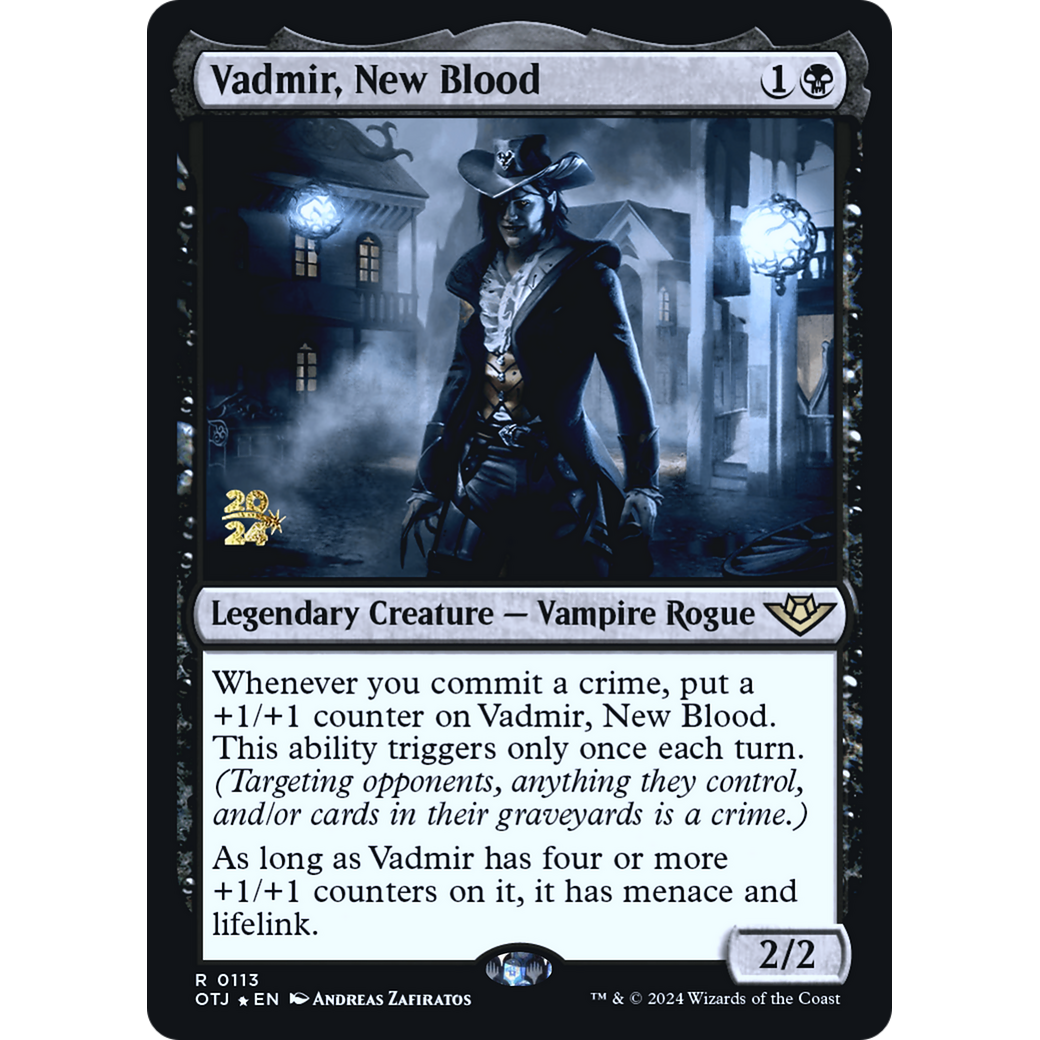 Vadmir, New Blood (PRE-113S) - Outlaws of Thunder Junction Promos Foil