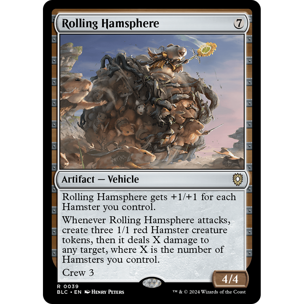 Rolling Hamsphere (BLC-039) - Bloomburrow Commander