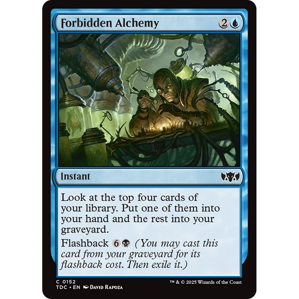 Forbidden Alchemy (TDC-152) - Commander: Tarkir: Dragonstorm
