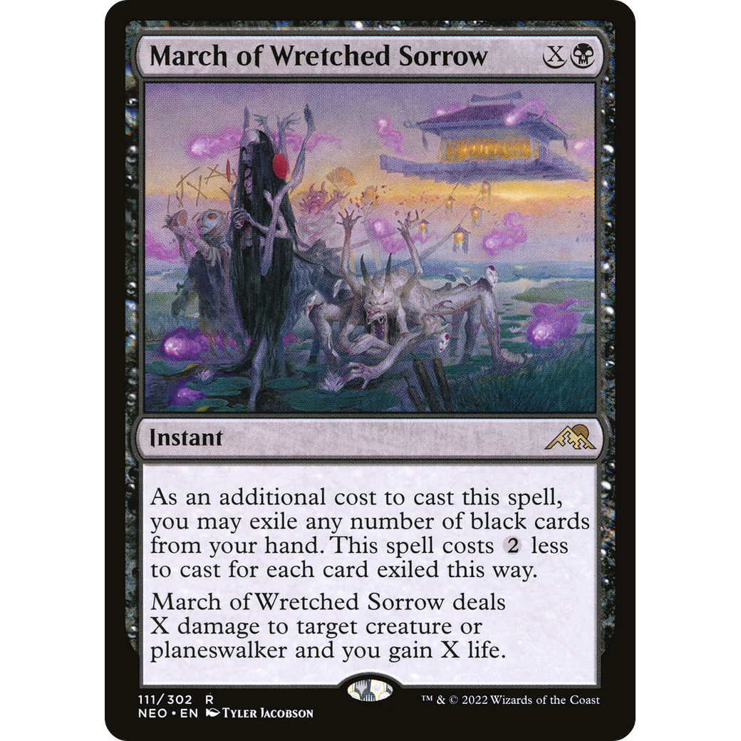 March of Wretched Sorrow (NEO-111) - Kamigawa: Neon Dynasty