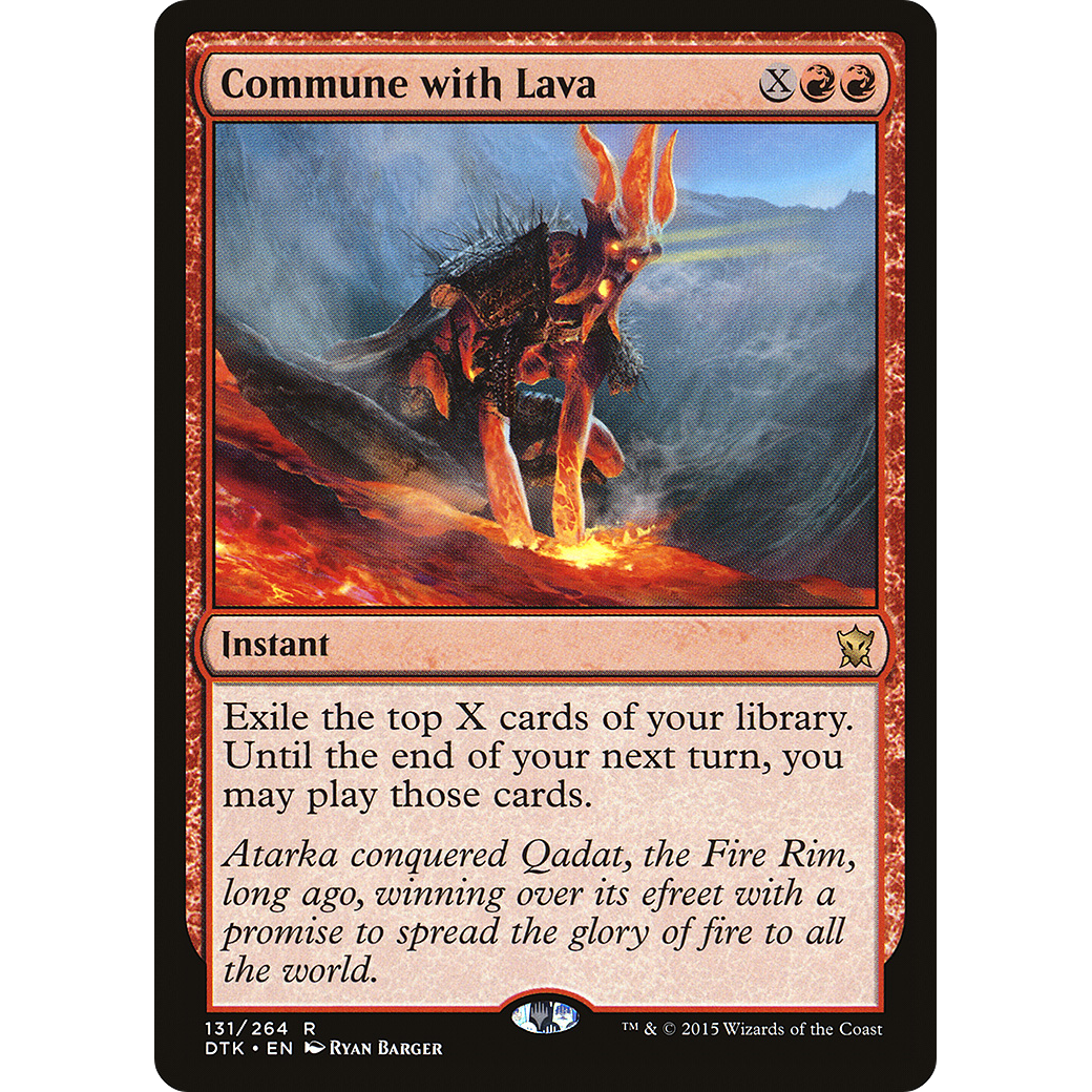 Commune with Lava (DTK-131) - Dragons of Tarkir Foil