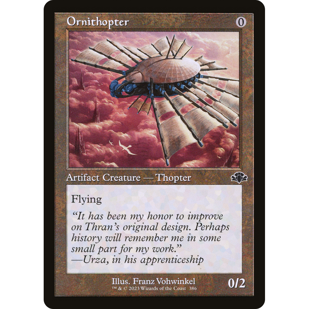 Ornithopter (Retro Frame) (DMR-386) - Dominaria Remastered Foil