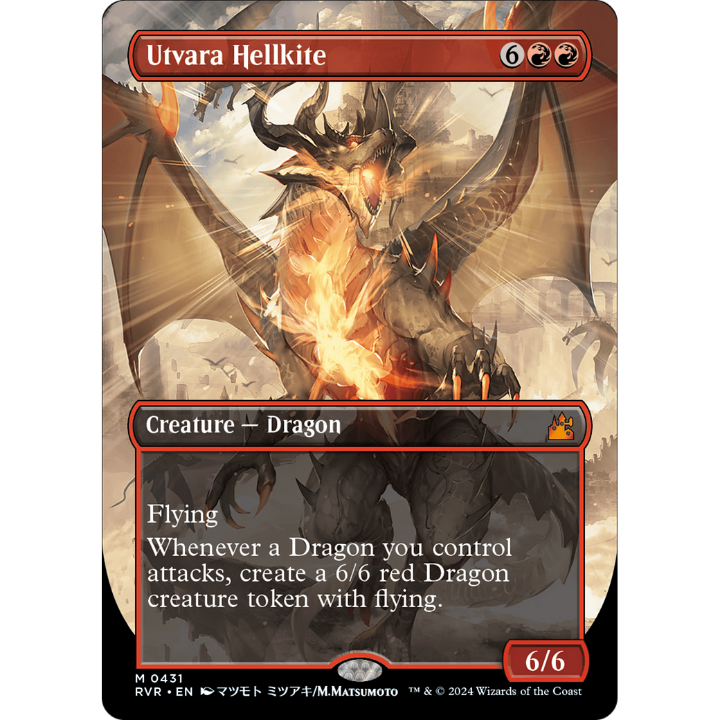 Utvara Hellkite (RVR-431) - Ravnica Remastered (Borderless) Foil